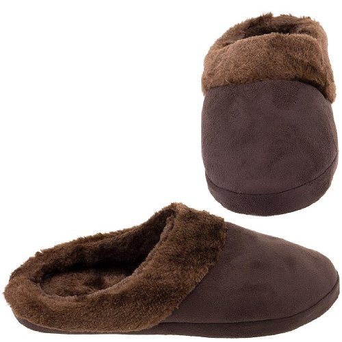 Harve Benard Brown Clog Slippers for Women