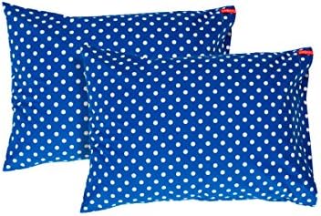 SWENYO Pillowcase Set of Two (Blue Polka Dot)