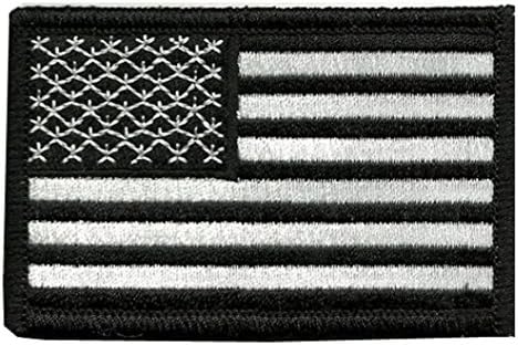 American Flag Patch, Feier(TM) American Flag Embroidered Velcro Patch USA Applique Armband Badge (I)