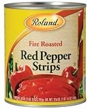 Roland Roasted Red Pepper Strips, 28-Ounce Can (Pack of 4)
