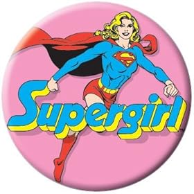  DC Comics Supergirl Pink Button 81068 [Toy]