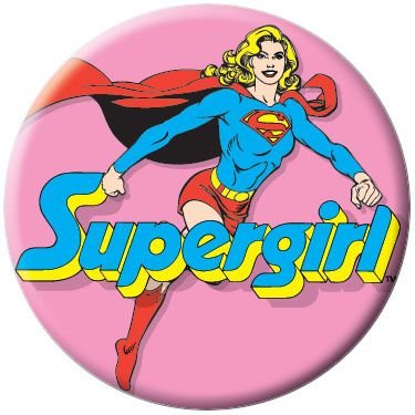  DC Comics Supergirl Pink Button 81068 [Toy]