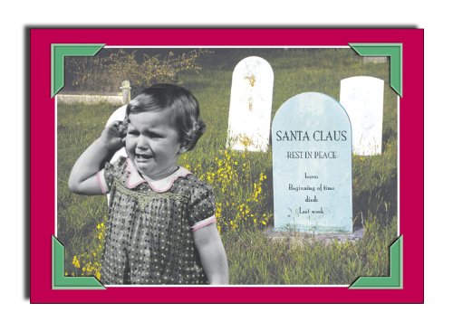 Santa Grave - Box of of 12 Humorous TalkBubbles Christmas Cards & Envelopes