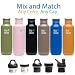 Klean Kanteen 27 oz Colored Stainless Steel Bottles | Select Your Color & Cap!|Mix and Match! Sport, Loop, Flat, Steel Flat or Steel Loop