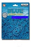  : color rubber band BLUE pony tail holder braid hair