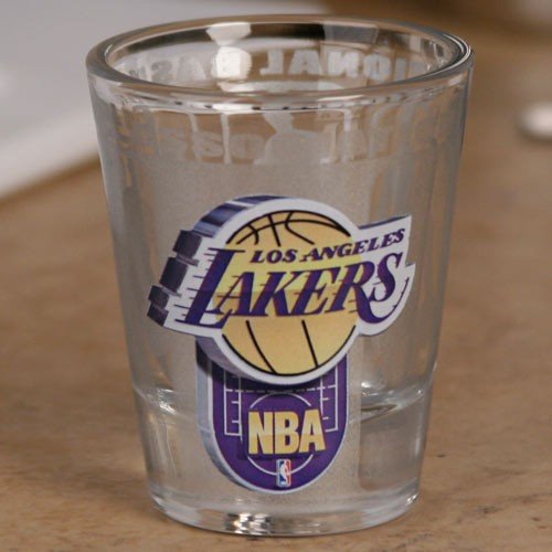 Los Angeles Lakers 2 oz. Enhanced High Definition Shot Glass