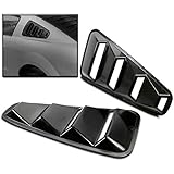 ZMAUTOPARTS Ford Mustang Coupe Quarter 1/4 Side Vent Rear Window Fender Louvers Shield