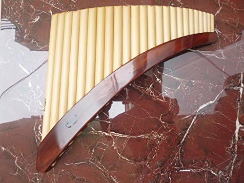 Professional Lupaca Natural Bamboo Pan Flaute 24 Pipes Case Included