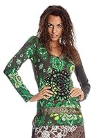 Desigual Camiseta Manga Larga Kuena Out (Verde)