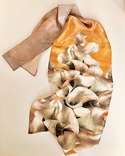 Antique White Calla Lily Bouquet Twilly