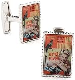 Sterling Silver James Bond Girl Cufflinks