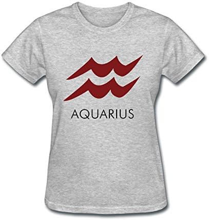 KPDYOD Womens Custom 100% Cotton Aquarius T Shirts