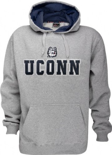 Buy Connecticut Huskies Automatic Fleece Grey Hooded Sweatshirt