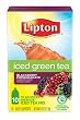 Lipton Green Tea To Go, Energize Blackberry Pomegranate, 10-count, 0.04-Ounce Boxes (Pack of 6)