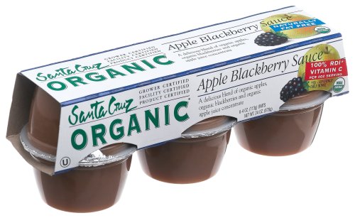 Santa Cruz Sauce Apple Blackberry 6 Count, Units (Pack of 4) by Santa Cruz