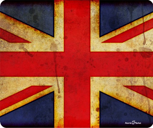 Atomic MarketUnion Jack British Flag Grunge Thick Mouse Pad