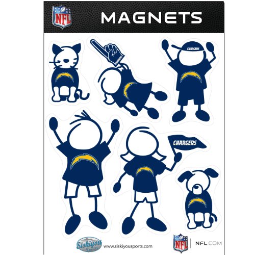NFL San Diego Chargers Family Magnet Set