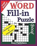 Large Print Word Fill-in Puzzle book (Volume 1)