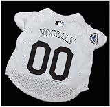 Colorado Rockies Baseball Premium Pet Jersey (Small)