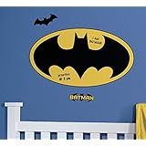 RoomMates RMK2623SLM Dry Erase Batman Logo Peel and Stick Giant Wall Decals