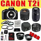 Canon EOS Rebel T2i 18 MP CMOS APS-C Digital SLR Camera w/ Tamron AF 28-80m ....