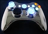 Chrome Blue SE Xbox 360 5 Mode Rapid Fire with Jitter Mode & On/Off Button Adjustable Modded Wireles