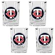 Minnesota Twins MLB 4pc Square Shot Glass Set by Great American Products