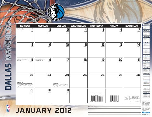Dallas Mavericks 2012 Calendar