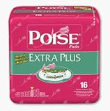 Poise Pads Extra Plus Absorbency - 16 / Bag, 6 Bags / Case