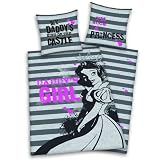 Herding 447991050 Bettw&auml;sche Princess ""Daddys girl"" 80 x 80 + 135 x 200 cm; Linon
