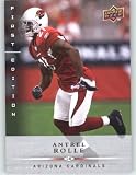 Antrel Rolle / Arizona Cardinals / 2008 Upper Deck First Edition Football Card # 5 / NFL Football Trading Card in Screwdown!
