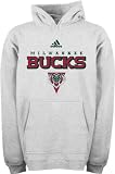Milwaukee Bucks Youth Adidas True Logo Fleece Hooded Sweatshirt