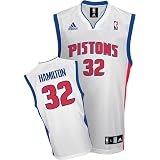 Detroit Pistons NBA Hamilton #32 Adult Home (White) Jersey by Adidas - Replica