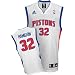 Detroit Pistons NBA Hamilton #32 Adult Home (White) Jersey by Adidas - Replica