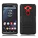 Droid Turbo Case, Circlemalls™ Dual Layers [Combo Holster] and Built-in Kickstand Bundled with Dual Layers Protection Hybrid Shockproof Phone Case and Stylus Pen for Motorola Droid Turbo XT1254-Black
