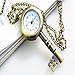 Amjimshop Bronze Lovely Vintage Key Design Quartz Key Women Necklace Gift Pocket Watch