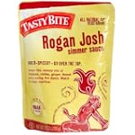 Tasty Bite Rogan Josh Simmer Sauce, Heat & Eat, 7-Ounce Pouches (Pack of 6)