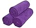 HOPESHINE Microfiber Sports Towel Fast Drying Gym Towels 3-Pack 16inch X 32inch (Purple 3-Pack, 16inch X 32inch)