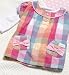 2 Piece Short Sleeve Woven Check Top Jersey
