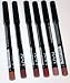 NYX Cosmetics Long Lasting Slim Lip Liner Pencils 6 Colors: Coffee, Mahogany, Ever, Soft Brown, Pale Pink, and Nude Beige