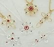 Club Pack of 24 Winter's Beauty Cross/Flower/Angel Shaped Gold & Silver Pendants