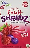 Plum Kids Organic Fruit Shredz, Berry'licious, 3.15 Ounce