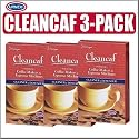 Urnex Cleancaf Coffee Maker & Espresso Machine Cleaner and Descaler 3 Pack