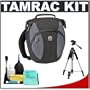 Tamrac 5769 Velocity 9x Pro Photo Digital SLR Camera Sling Bag (Black) + Tripod + Accessory Kit for Canon Rebel T3, T3i, T1i, T2i, EOS 60D, 5D, 7D, Nikon D3000, D3100, D5000, D5100, D7000, D300s, Olympus Evolt E-5, E-30, E-620 & Sony Alpha A560, A580, A33, A35, A55