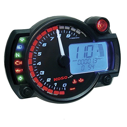 Koso BA015B15 RX-2N GP Style Multifunction Meter (10 000 RPM or 20 000 RPM)