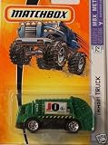 Mattel Matchbox 1:64 Scale Green Waste Management Trash Garbage Truck Die Cast Car #72