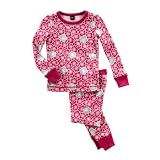 Tea Collection Cherry Blossom Print Sleepwear Set, Sugar Plum, 12-18 Months