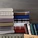 Amazon Brand – Pinzon Lightweight Cotton Flannel Sheet Set - Full, Bordeaux