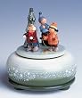Small Music Box - Winter Sledding (5.5 inches)