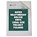 C-Line Deluxe Super Heavyweight Non-Glare Vinyl Project Folders, Legal Size, Clear, 50 per Box (62139)